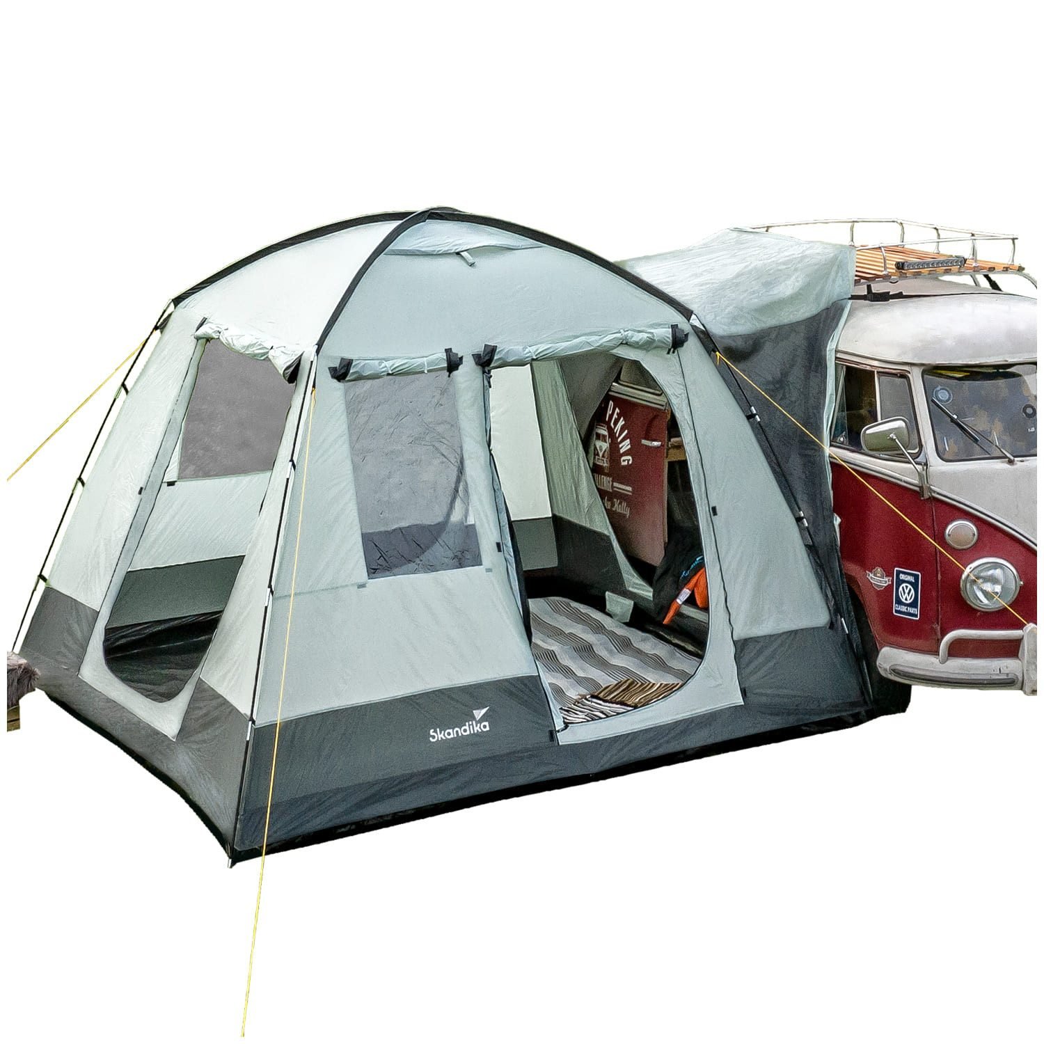 Skandika Buszelt Pitea Van, Heckzelt für Auto, CUV, Bus, Minivan, freistehend, 3 x 3 m, Personen: 2, 2,2 m Stehhöhe, wasserfest, 3000 mm Wassersäule, eingenähter Zeltboden
